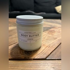 Estrella body butter 4oz NWT in lemon scent. Not greasy, super hydrating! ♥️